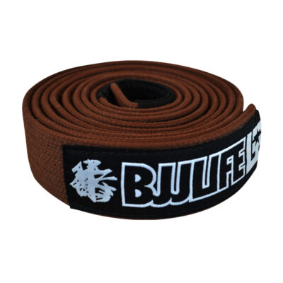 BJJ Life Pearl Weave Belt BrownRolled