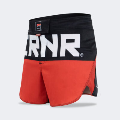 Shorts de Pelea Híbrido Supreme negro/rojo