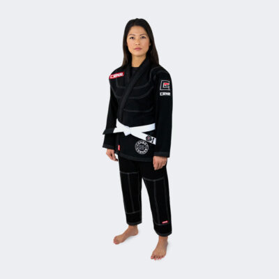 GI de BJJ para mujer Color negro V6
